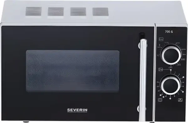 Severin MW 7771 černá/stříbrná / Mikrovlnná trouba / s grilem / 20 l / gril 1000 W (MW7771)