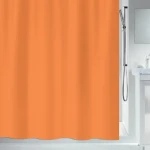 Spirella PRIMO oranžová / Sprchový závěs / 180 x 200 cm / polyester