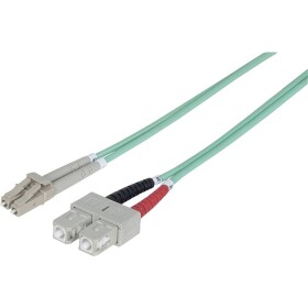 Intellinet 750165 optické vlákno optické vlákno kabel [1x zástrčka LC - 1x zástrčka SC] 50/125 µ Multimode OM3 3.00 m