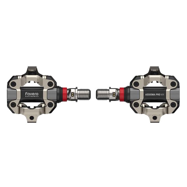 Pedály FAVERO ASSIOMA PRO MX-2 ocelové, černé