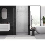 MEXEN - Exo sprchové dveře křídlové 85, transparent, chrom 817-085-000-01-00