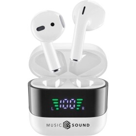 Cellularline In Ear Headset Bluetooth®, Bez kabelu bílá, černá Nabíjecí pouzdro, Indikátor nabití, regulace hlasitosti