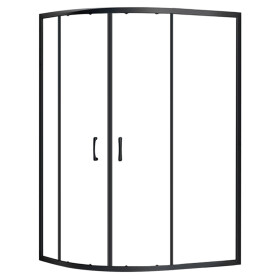 REA - Sprchová zástěna LOOK černá 80x100 L/P REA-K7900