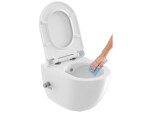 RAVAK - Chrome Závěsné WC s bidetovou sprškou, RimOff, bílá X01912