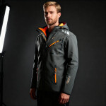 Geographical Norway Softshellová bunda Royaute DB 068 M WY8027H/GN/Dark Grey / Orange 2XL