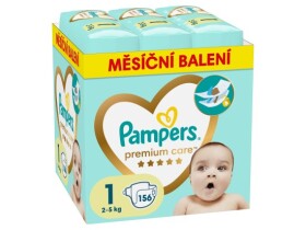 Pampers Premium Care, vel. 1, 156 ks