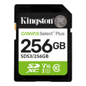 Kingston SDXC karta 256GB Canvas Select Plus, U1, V10, A1 EDF_443775