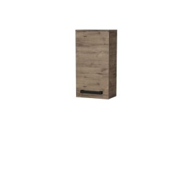 Koupelnová skříňka nízká s černou úchytkou SAT Cube Way 32,5x63x20 cm dub Wellington mat CUBE3CH32DW CUBE3CH32DW