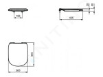 IDEAL STANDARD - Tesi WC sedátko ultra ploché, softclose, černá T3527V3