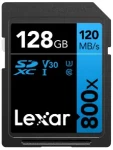 Lexar Professional 800x PRO Memory Card SDXC 128GB / čtení: 120MBps / zápis 45MBps / UHS-I / Class 10 / V30 (LSD0800P128G-BNNNG)