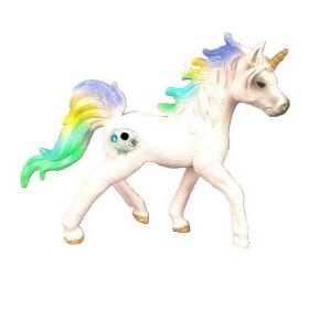 A - Figurka Jednorožec barevný 10 cm