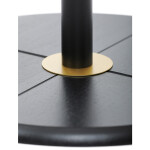 Věšák dřevěný stojanový, masiv bambus, černá + zlatá barva