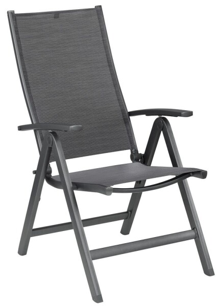 KETTLER SIMPLY polohovací, hliníkové křeslo - matný antracit / antracit