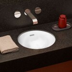 VILLEROY & BOCH - Loop&Friends Umyvadlo vestavné, průměr 38 cm, s přepadem, CeramicPlus, alpská bílá 4A5200R1