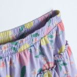 Vzorovaná bavlněná sukně- fialová - 110 MIX