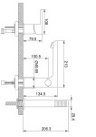 INVENA - 3-otvorová vanová baterie DOKOS chrom BW-19-S01-V