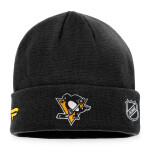 Fanatics Pánská zimní čepice Pittsburgh Penguins NHL Authentic Pro Game & Train Cuffed Knit Black