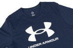 Pánské tričko 1382883 408 Tmavě modrá vzor - Under Armour tmavě modrá s bílou 3XL
