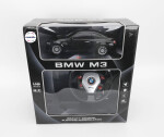 Mamido Autíčko na dálkové BMW M3 1:18 s volantovým ovládáním černé