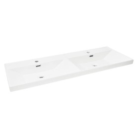 Nábytkové dvojumyvadlo SAT B-Way 121x46 cm dva otvory pro baterii SATBW212046 SATBW212046