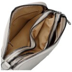 Trendy dámská koženková crossbody kabelka Teressa, krémová