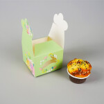 Cake star Velikonoční krabička světle zelená 10x10x7,5cm