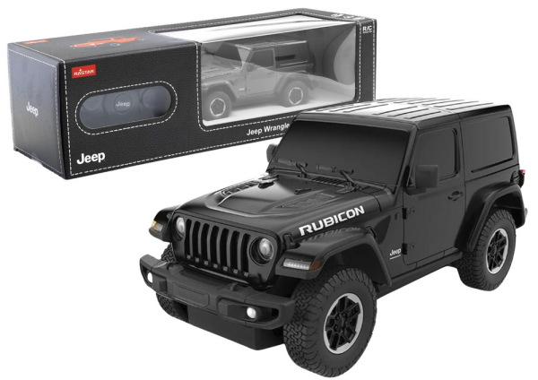 Mamido Terénní autíčko JEEP Wrangler JL Rubicon na dálkové ovládání RC 1:24 černé