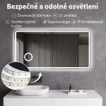 CERANO - Koupelnové LED zrcadlo Lucido - 100x70 CER-429346