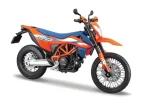 Maisto Motocykl se stojánkem KTM 690 SMC R 2023 oranžovo-modrá