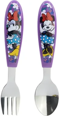 STOR Dětský příbor 2ks Minnie / Nerezová ocel / Bez BPA (81218)
