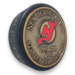 Mustang Puk New Jersey Devils NHL Stanley Cup Years Gold Medallion