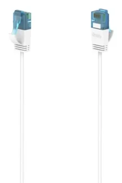 Hama 200688 Flexi-Slim bílá / Cat6a U/UTP / RJ45 / 0.75 m / 10 Gb/s / tenký (200688)