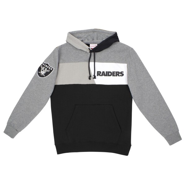 Mitchell & Ness Pánská mikina Las Vegas Raiders NFL Color Blocked Fleece Hoodie Velikost: S