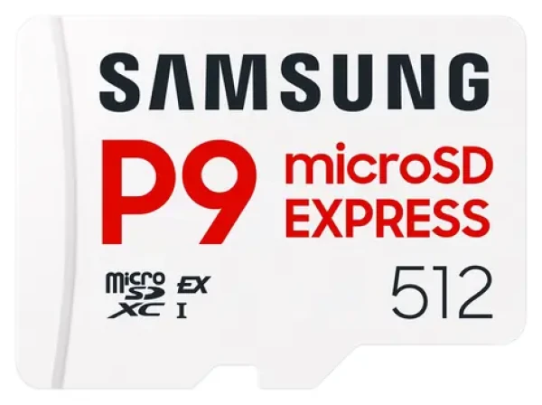 Samsung P9 Express / Paměťová karta microSDXC / 512 GB / SD Express / UHS-I U3 / čtení: 800 MB/s (MB-MK512T/WW)