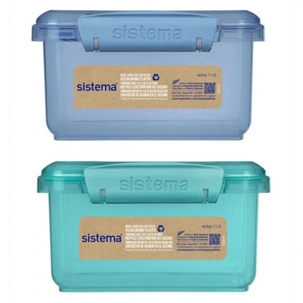 Sistema Krabička na oběd s příborem Ocean Bound 1,2 l mix barev