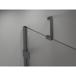 MEXEN/S - Lunar-B sprchový kout dveře křídlové levá 80 x 70 cm, transparent, grafit metal 832-080-070-95-00-L