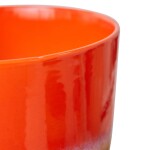 HK living Kameninový obal na květináč Retro Cherry Red 20 cm, červená barva, keramika