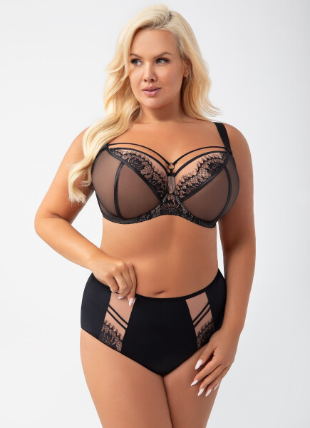 Měkká dámská podprsenka Gorsenia K 496 Paradise černá 75F