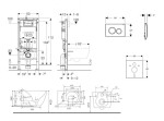 GEBERIT - Duofix Set předstěnové instalace, klozetu Gaia a sedátka softclose, tlačítko Delta30, alpská bílá SANI11CA3146B