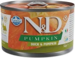 Farmina ND Dog Duck Pumpkin 140 g / Konzerva pro psy / malá a miniaturní plemena / bez obilovin (L4-02321)