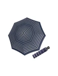 DOPPLER Fiber Magic Timeless Blue Stripes – dámský plně automatický deštník modrá 7441465T03