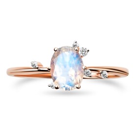 Emporial prsten 14k zlato Vermeil GU-DR8342R-ROSEGOLD-ZIRCON Velikost: 10 (EU: 61-63)
