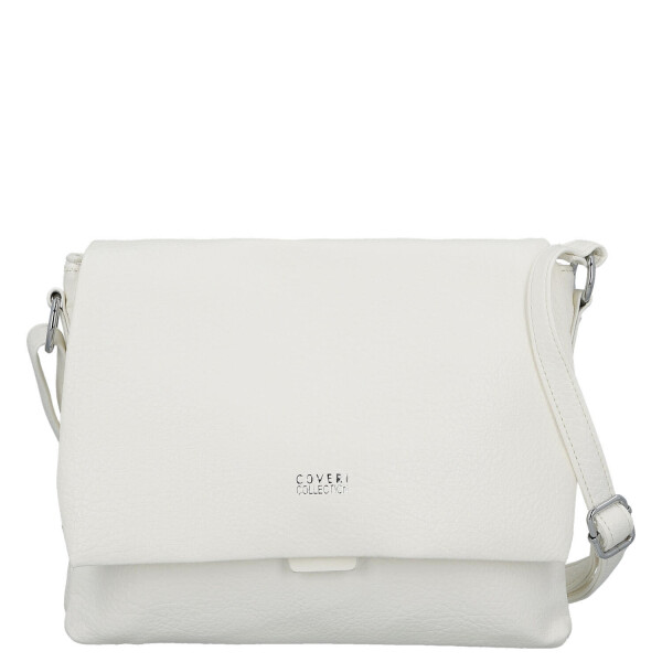 Stylová dámská koženková crossbody kabelka Mirabella, bílá