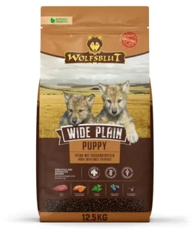 Wolfsblut Wide Plain Puppy Horse / Granule pro štěňata / 12,5 kg / bez obilovin / monoprotein
