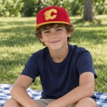 Outerstuff Dětská kšiltovka Calgary Flames NHL Essentials Flatbrim Snapback
