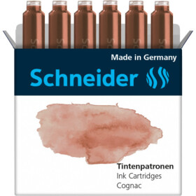 Schneider bombičky inkoustové 6 ks koňakové