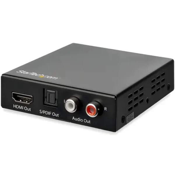 StarTech HDMI audio extraktor černá / 4K 60Hz / 5.1 kanálů / duální RCA výstup (HD202A)