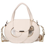 Stylová koženková kabelka do ruky LB Gerta, béžová