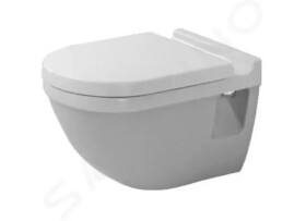 DURAVIT - Starck 3 Závěsné WC se sedátkem SoftClose, bílá 42000900A1