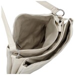 Stylová dámská koženková crossbody kabelka Cindra, béžová